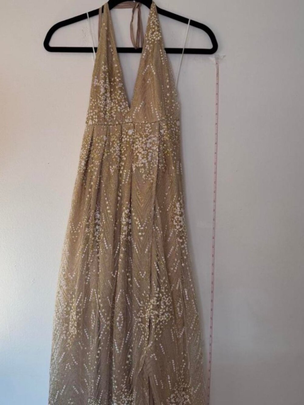 Hello Molly Women's Gold and Tan Dress